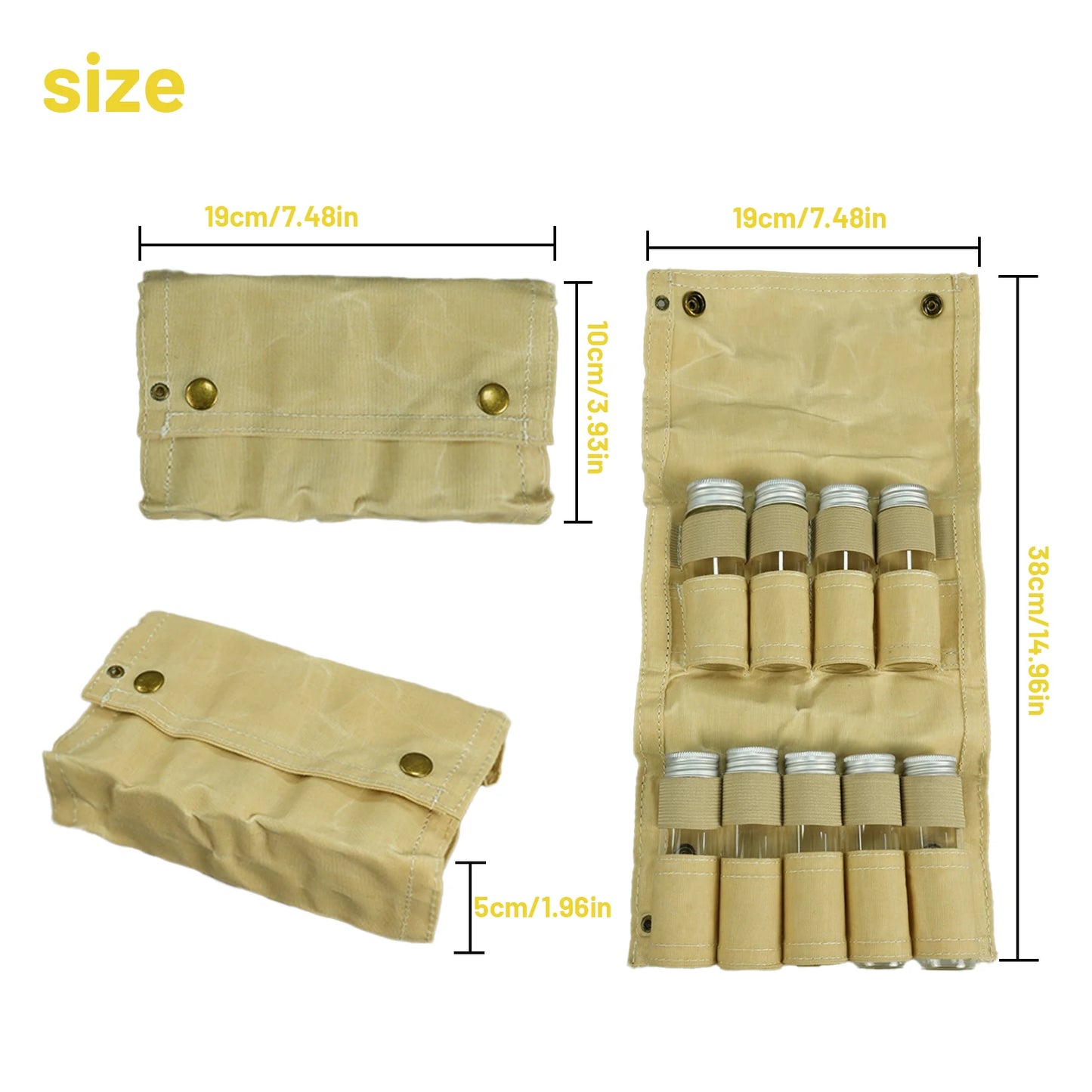 Waxed Canvas Spice Bag