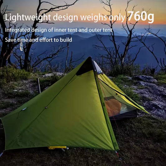 AEROVENT™ Solo Ultralight Trekking Tent – 1P Double-Wall Shelter
