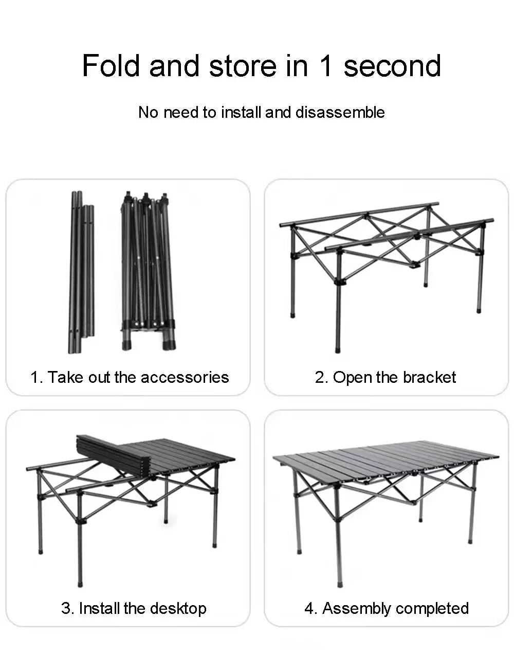 Portable Folding Long Table