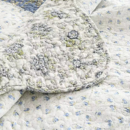 Vintage Patchwork Cotton Handmade Quilt Set EM13