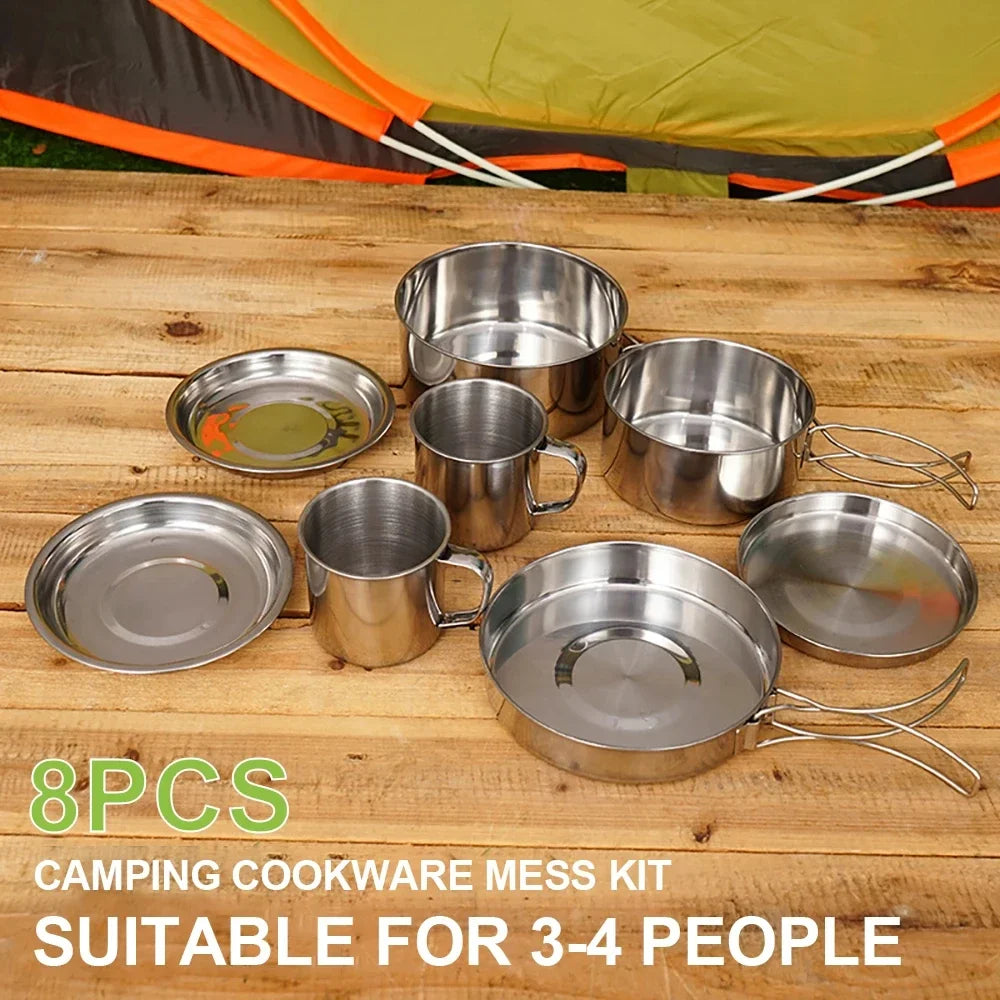 Stainless Steel Cookware - Set 8 pcs