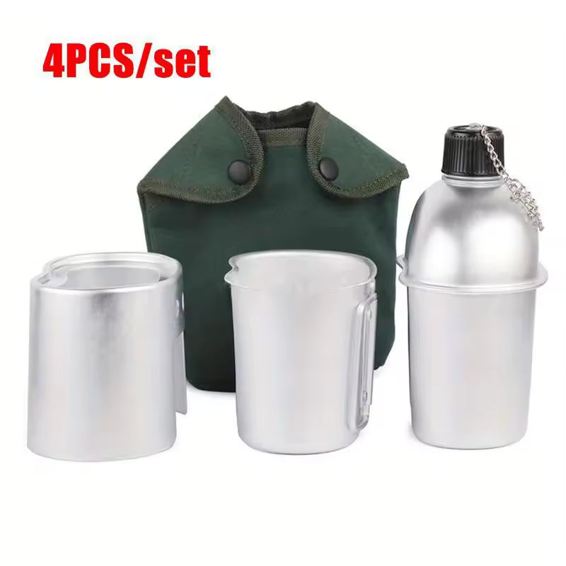 Canteen Cookware Set - 4-Piece Outdoor Kit