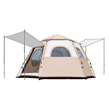 CampMora™ Grand Lodge 8+ Cabin Tent – 2 Rooms + 1 Living Space
