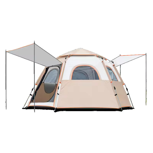 CampMora™ Grand Lodge 8+ Cabin Tent – 2 Rooms + 1 Living Space