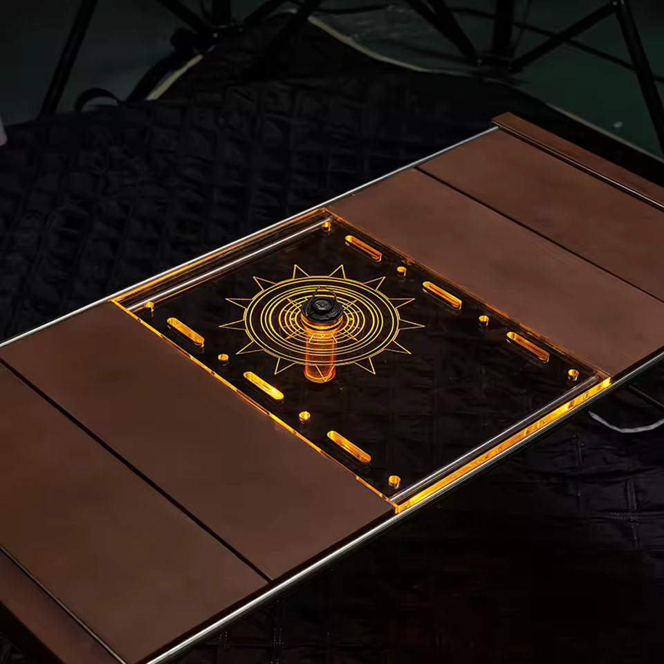 CrystalGrid™ Acrylic One-Unit Camping Table Board — For IGT Tables & Goal Zero Lights
