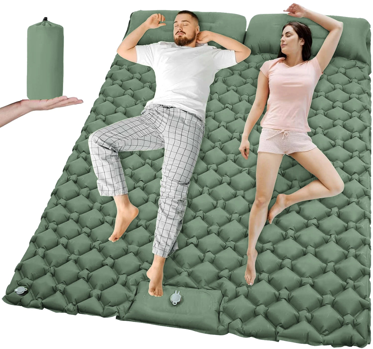 Outdoor Camping Double Inflatable Mattress