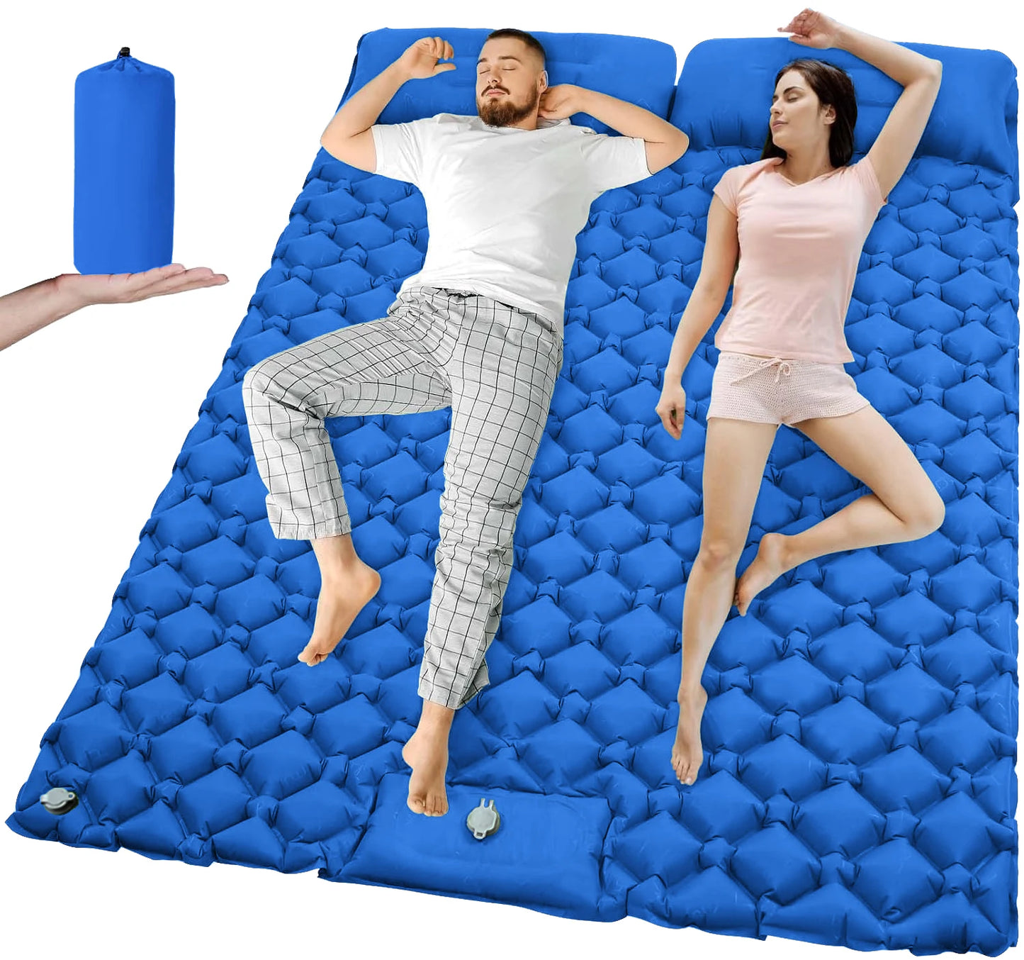 Outdoor Camping Double Inflatable Mattress