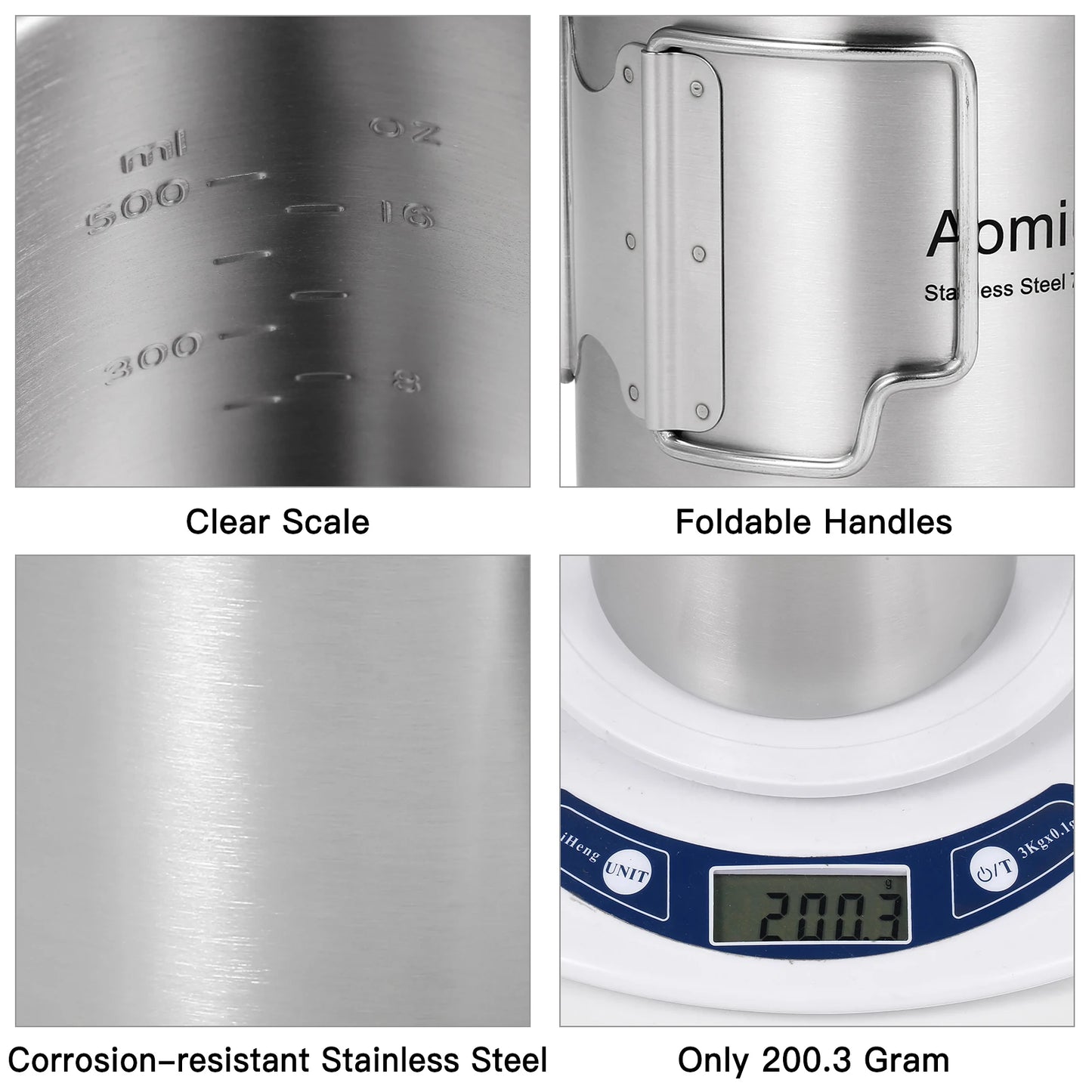 Aomiun Stainless Steel Pot - 25.4Oz / 750ml