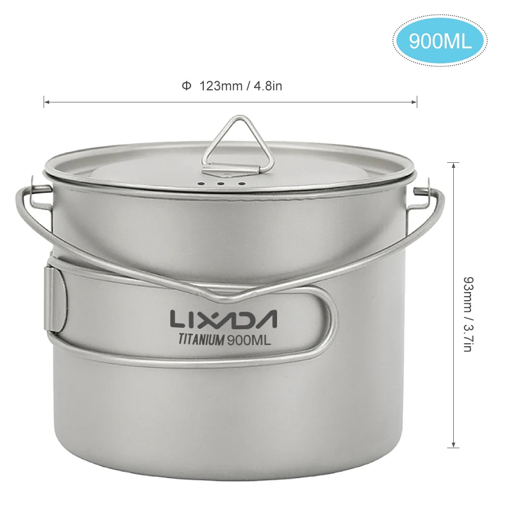 Lixada Ultralight Titanium Pot