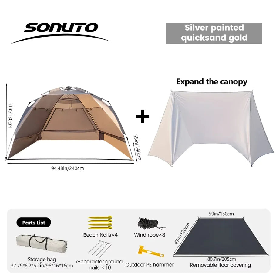 Sonuto Outdoor Quick Open Tent  - 3-4 Person