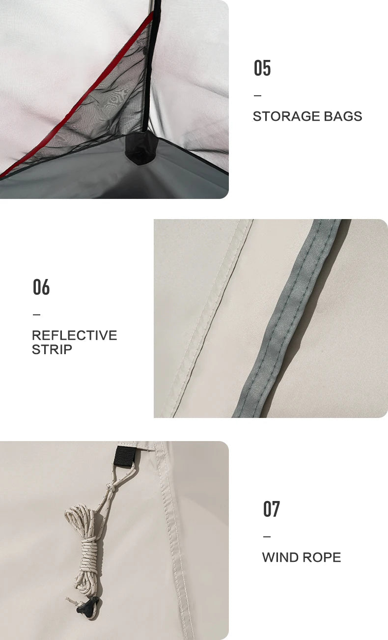 Mobi Garden™ TrailLodge 4P Trekking Tent – 1 Bedroom + 1 Living Space