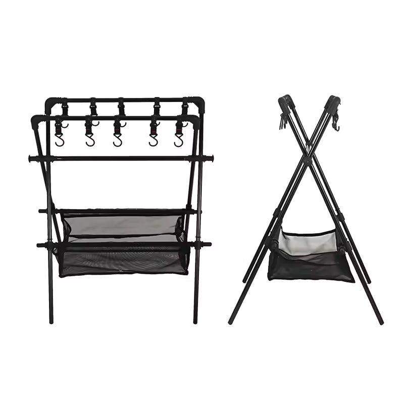 Foldable Camping Storage Rack – Trail Gear Hub