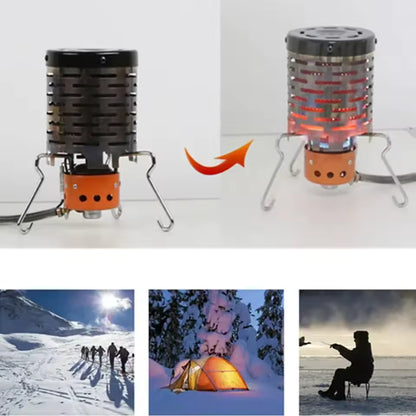 HeatHive™ Stainless Steel Tent Heating Cover — Portable Camping Warmer & Stove Hood