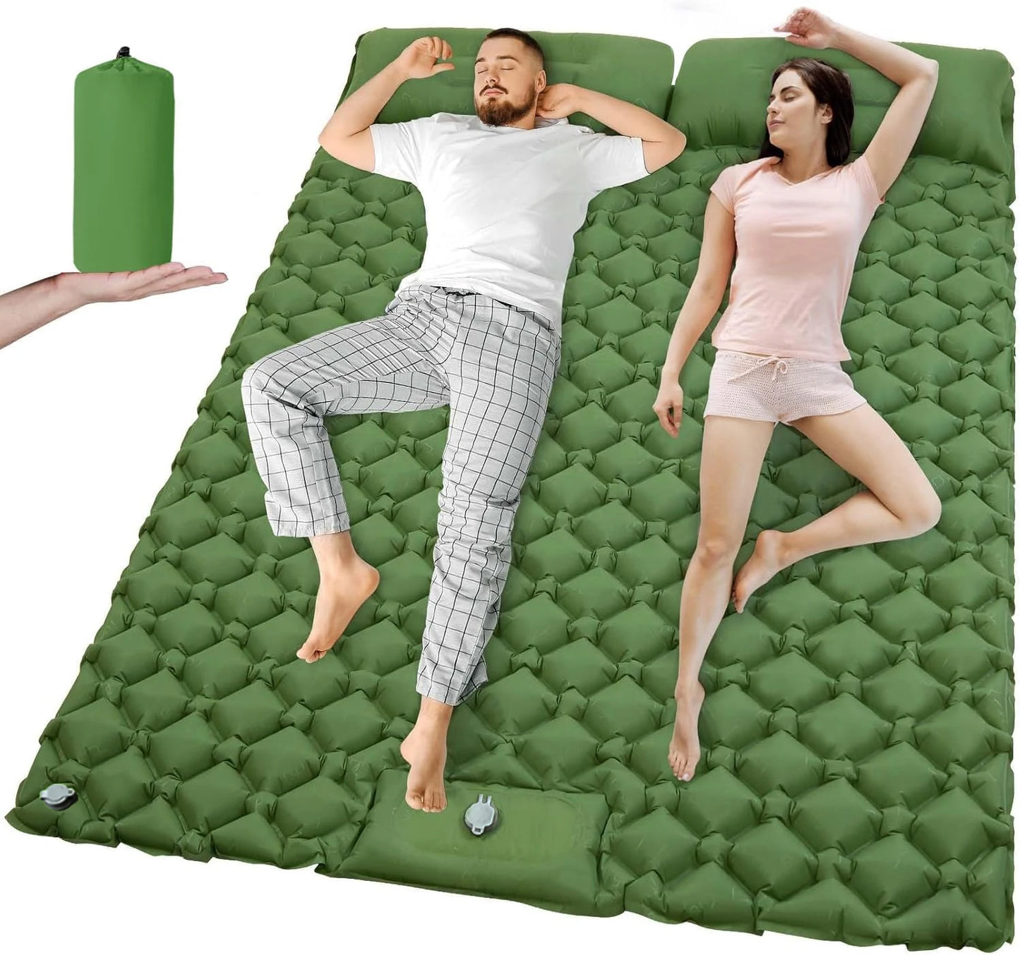 Outdoor Camping Double Inflatable Mattress