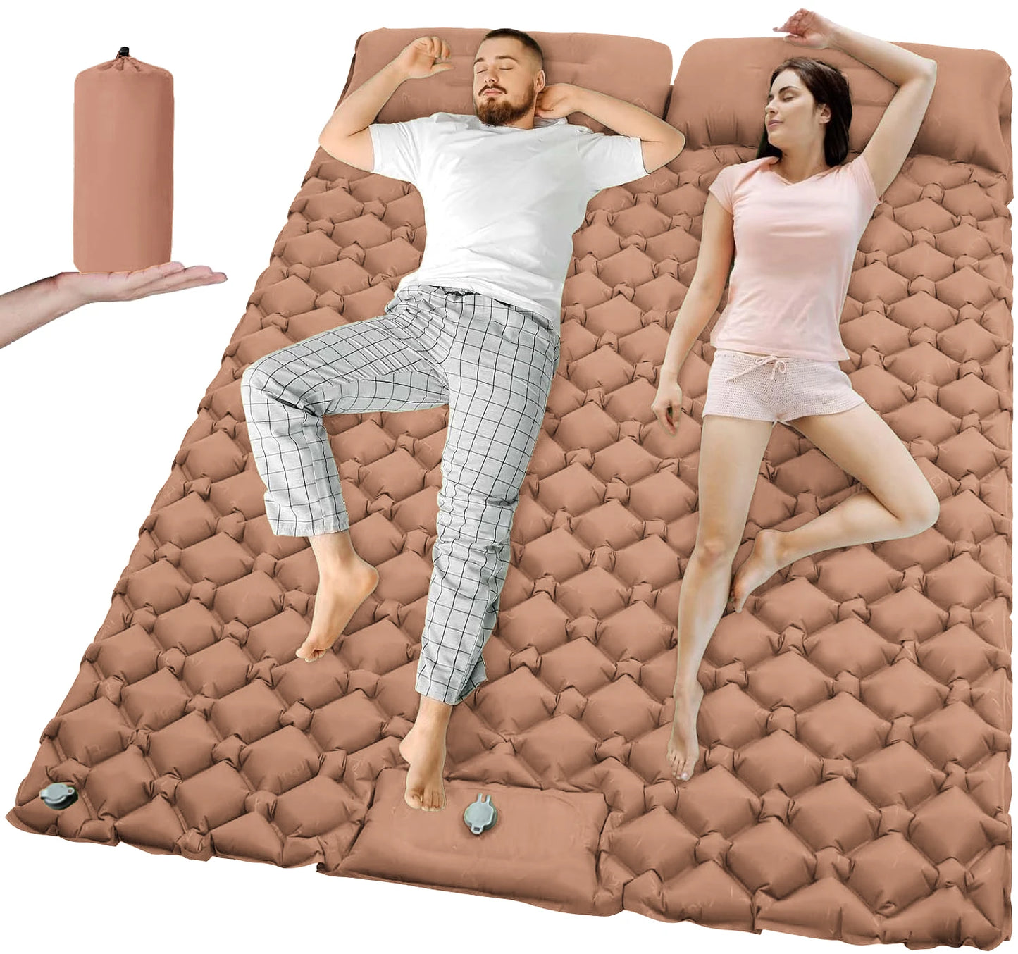 Outdoor Camping Double Inflatable Mattress