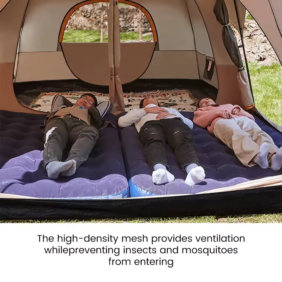 Sonuto™ Haven 8P Cabin Tent – 2 Rooms + 1 Living Space