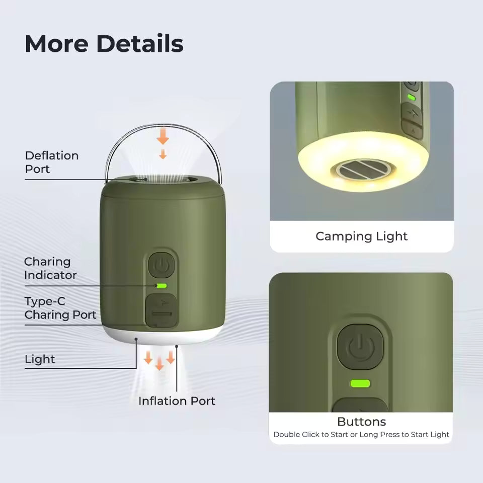 Ultralight Portable Air Pump - Nano Pump 2