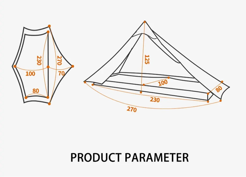 AEROVENT™ Solo Ultralight Trekking Tent – 1P Double-Wall Shelter
