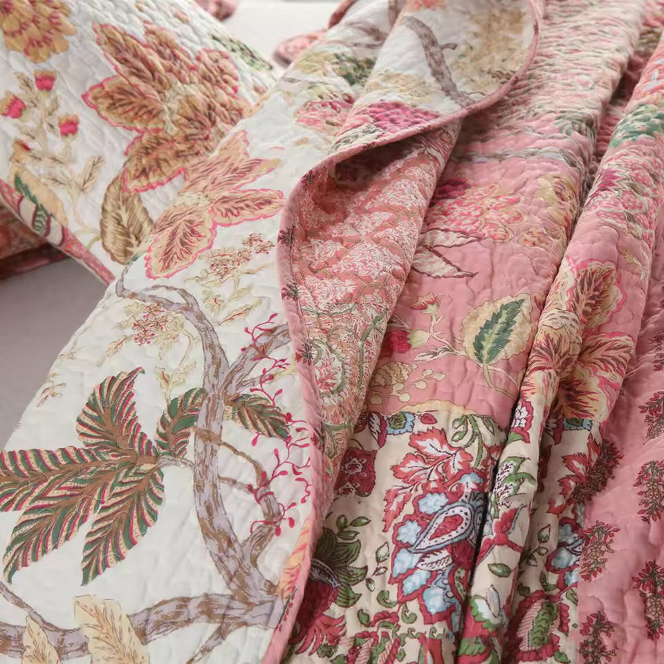 Bohe Patchwork Cotton Handmade Quilt Set EM10