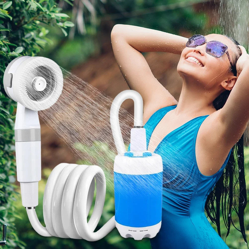 TrailFlow™ Rechargeable Portable Camping Shower Pump