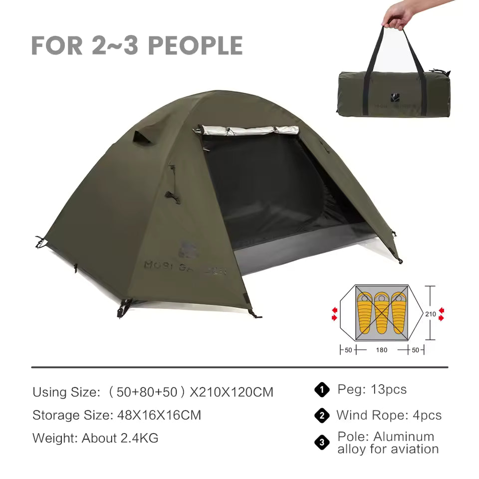 Mobi Garden™ TrailLodge 4P Trekking Tent – 1 Bedroom + 1 Living Space
