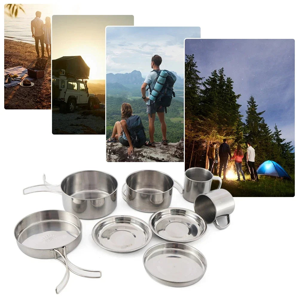 Stainless Steel Cookware - Set 8 pcs
