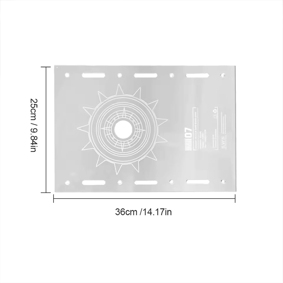 CrystalGrid™ Acrylic One-Unit Camping Table Board — For IGT Tables & Goal Zero Lights
