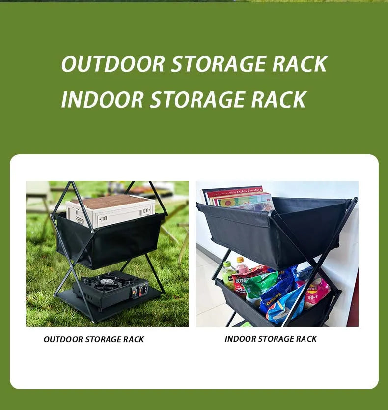 TARKA™ Camping Three-Layer Folding Storage Rack