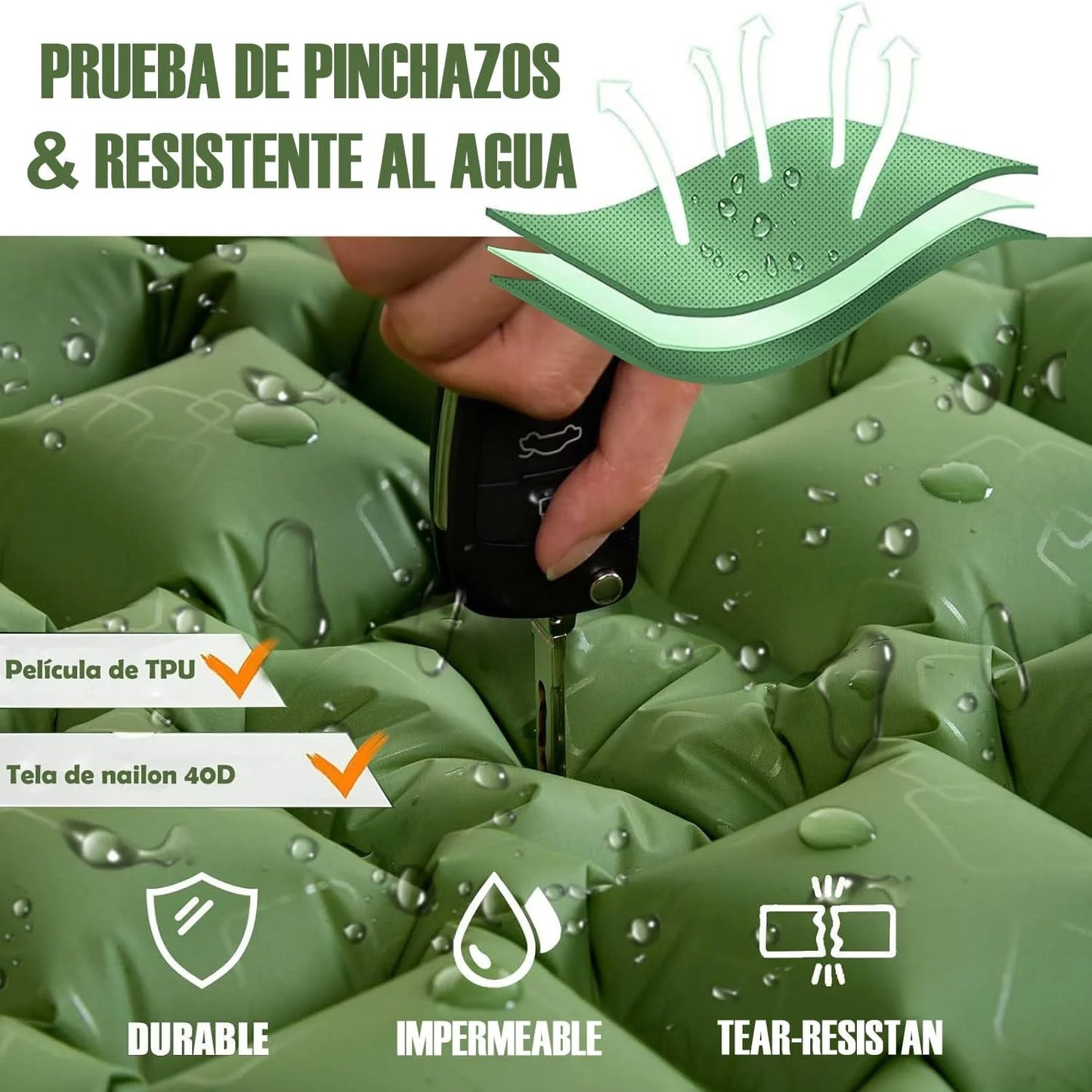 Outdoor Camping Double Inflatable Mattress