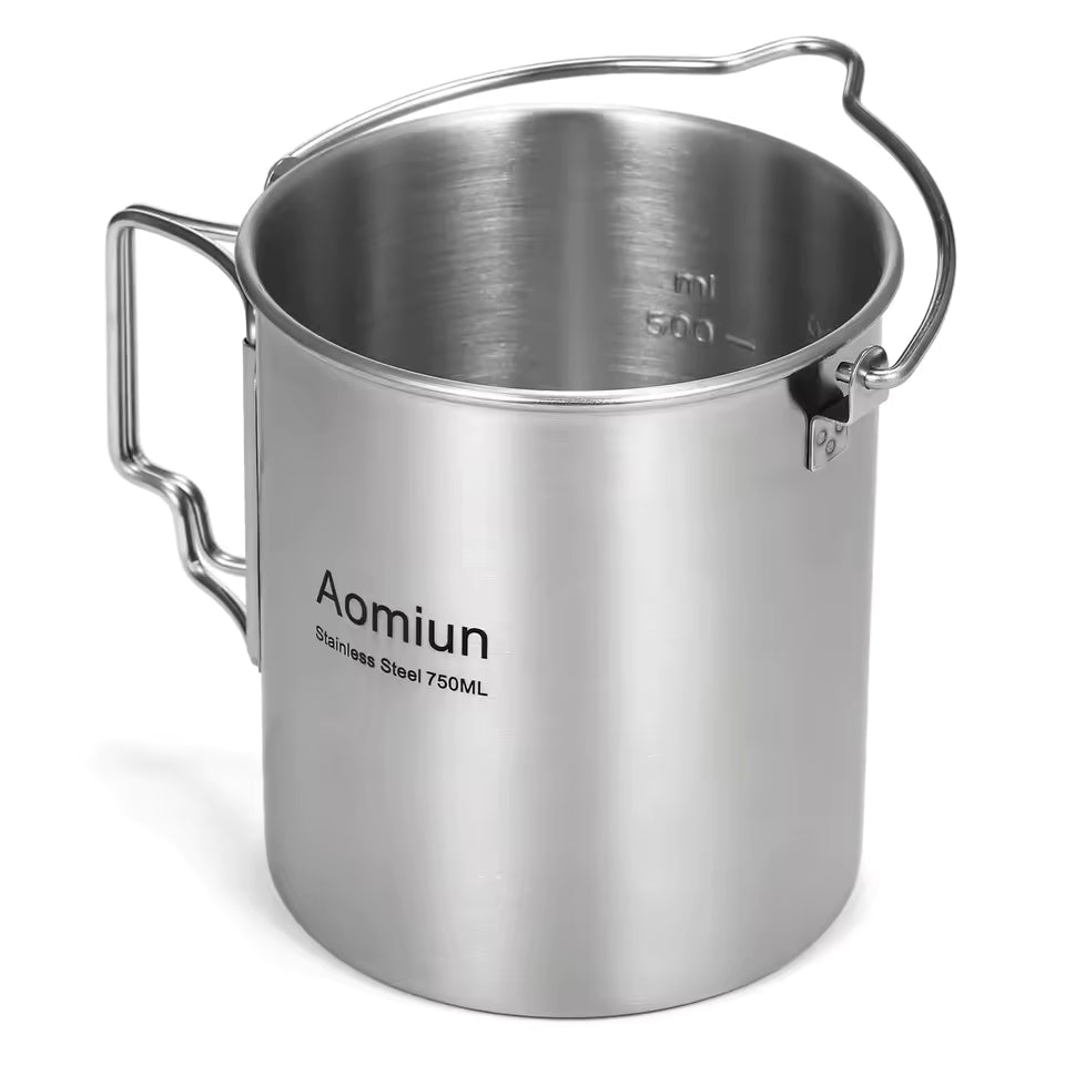 Aomiun Stainless Steel Pot - 25.4Oz / 750ml