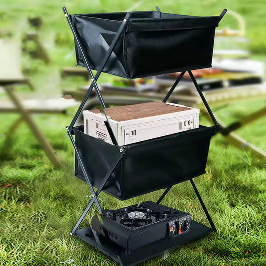 TARKA™ Camping Three-Layer Folding Storage Rack
