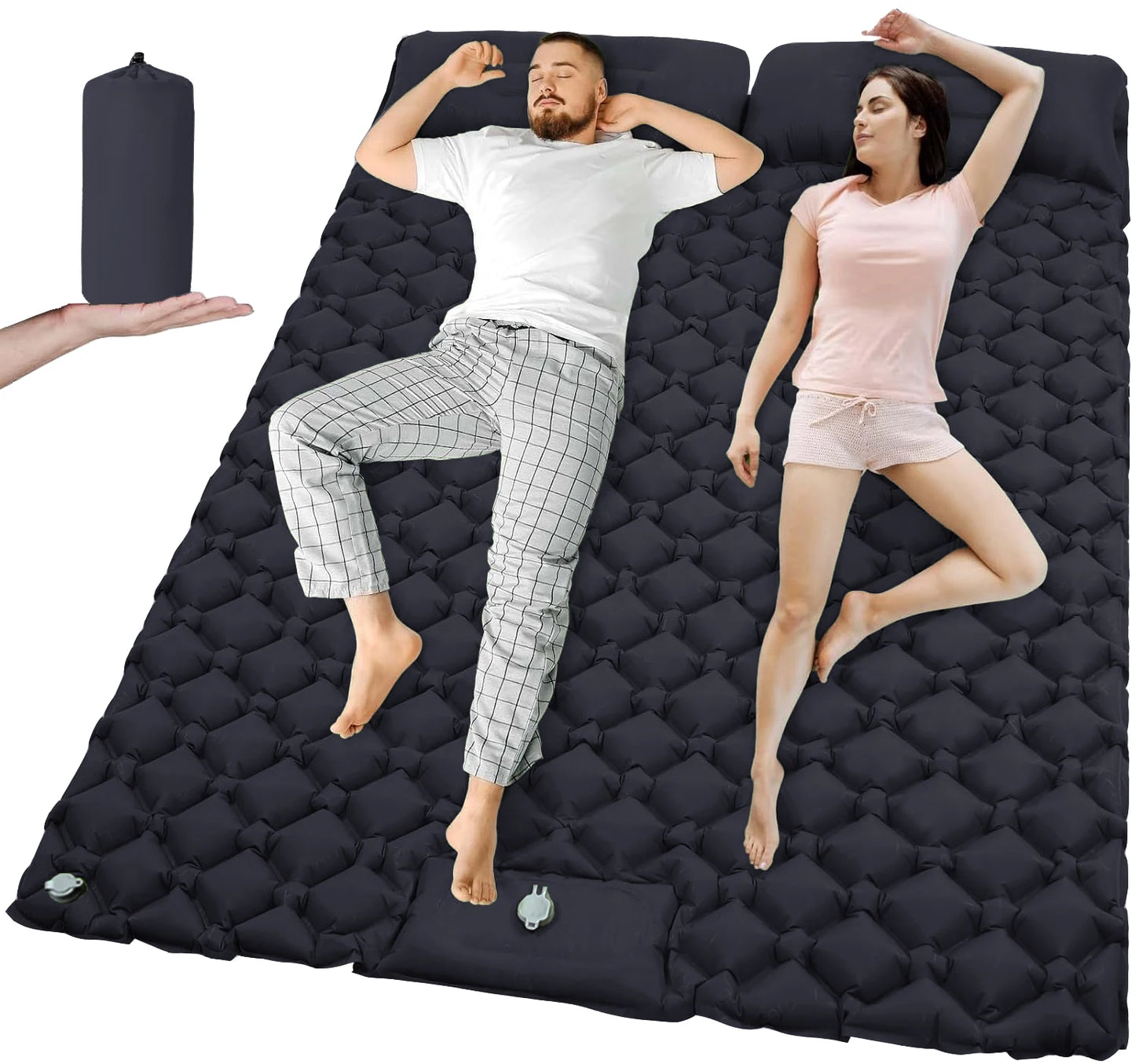 Outdoor Camping Double Inflatable Mattress