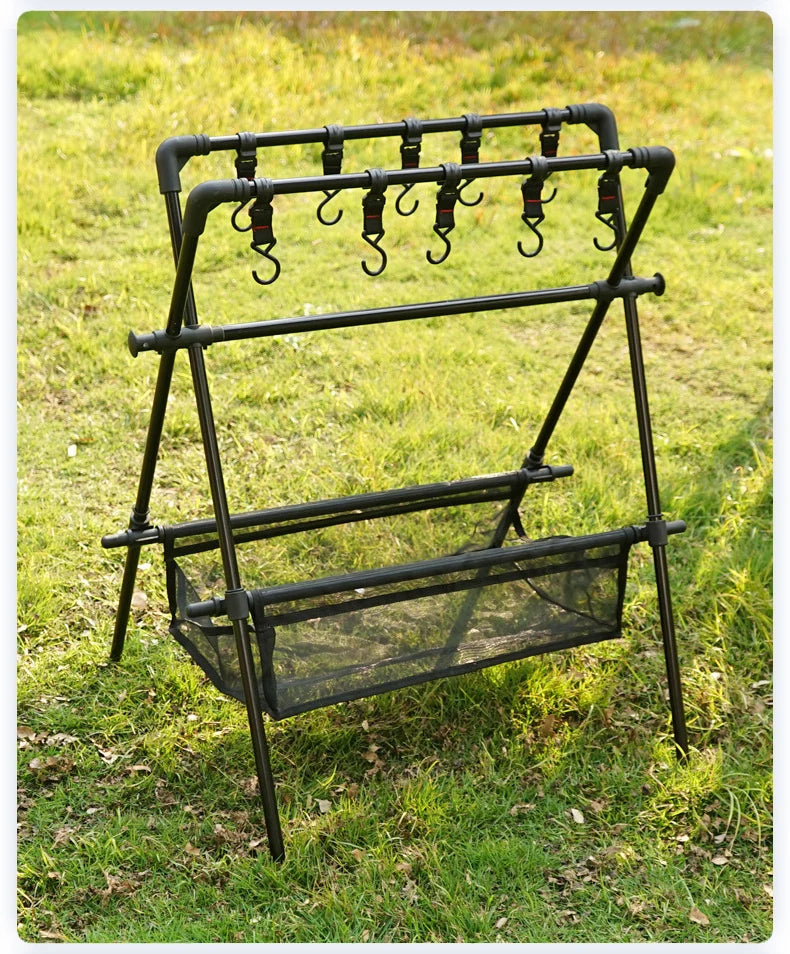 Outdoor Movable Rack Foldable Camping Storage Rack – Trail Gear Hub