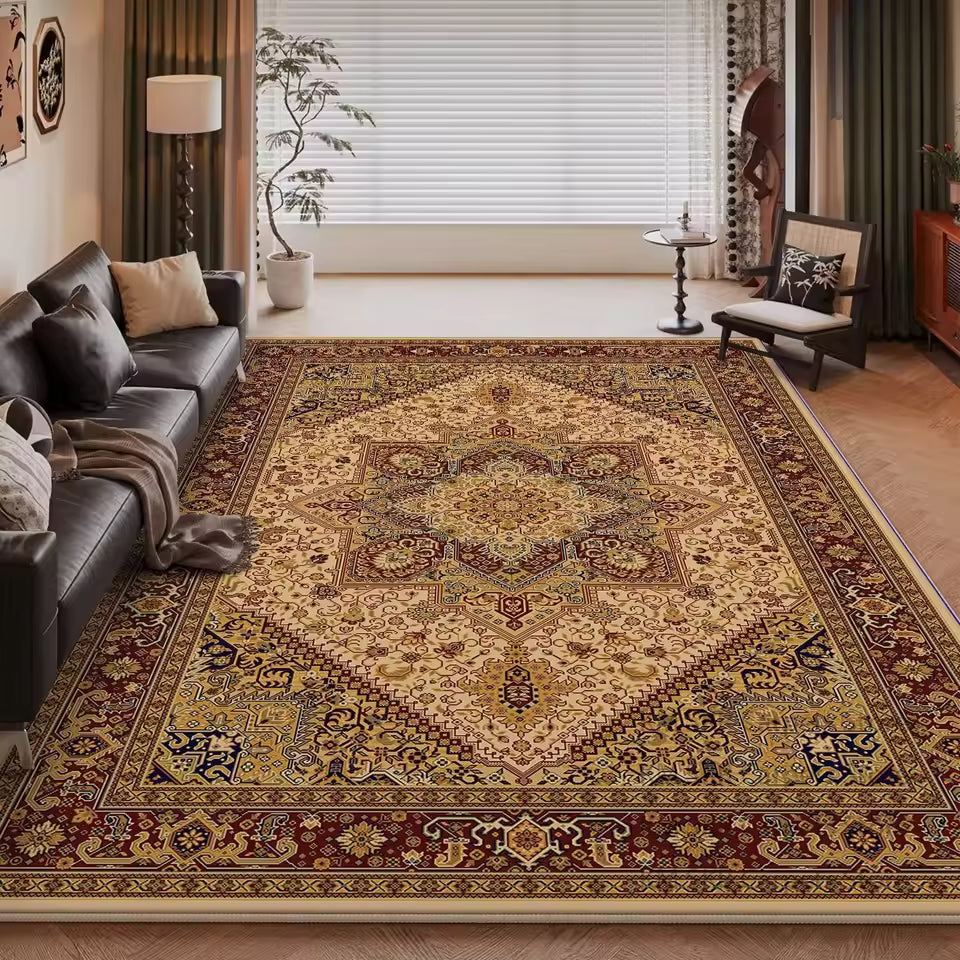 Vintage Boho Persian Area Rug LD5