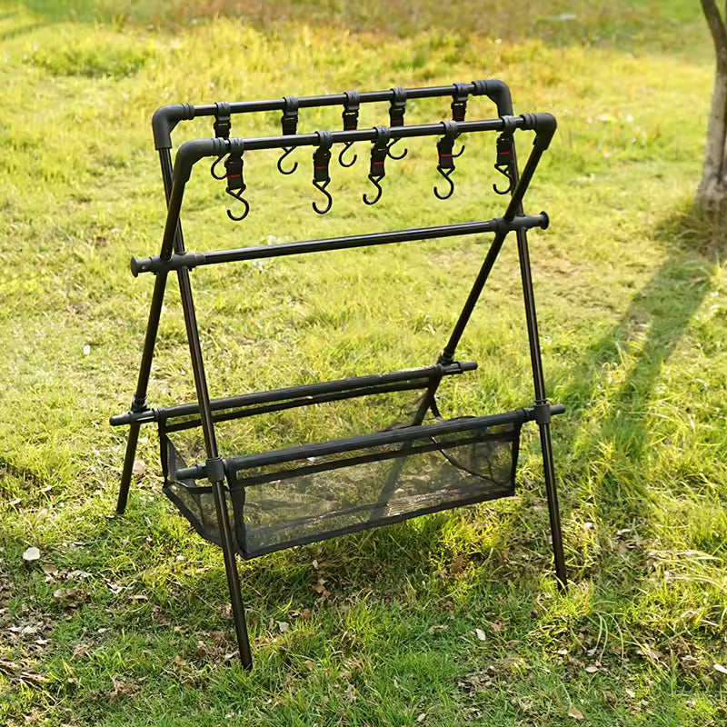 Foldable Camping Storage Rack – Trail Gear Hub