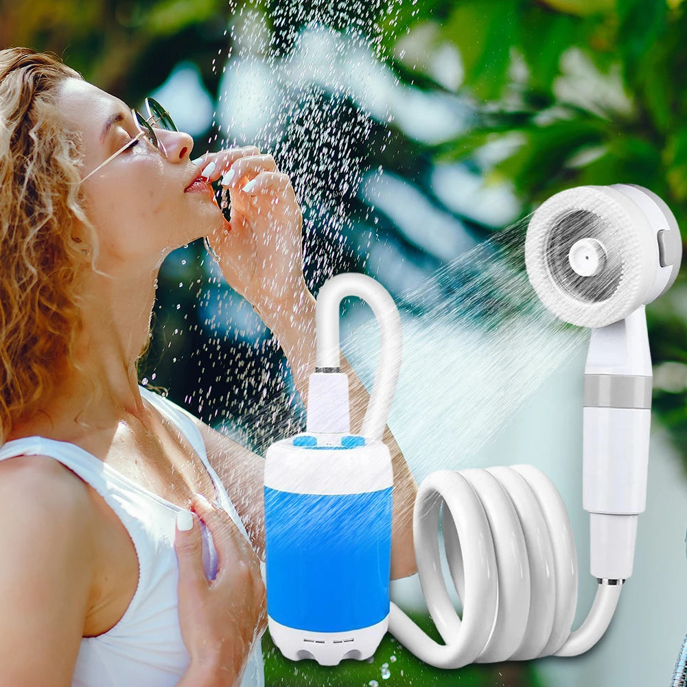 TrailFlow™ Rechargeable Portable Camping Shower Pump