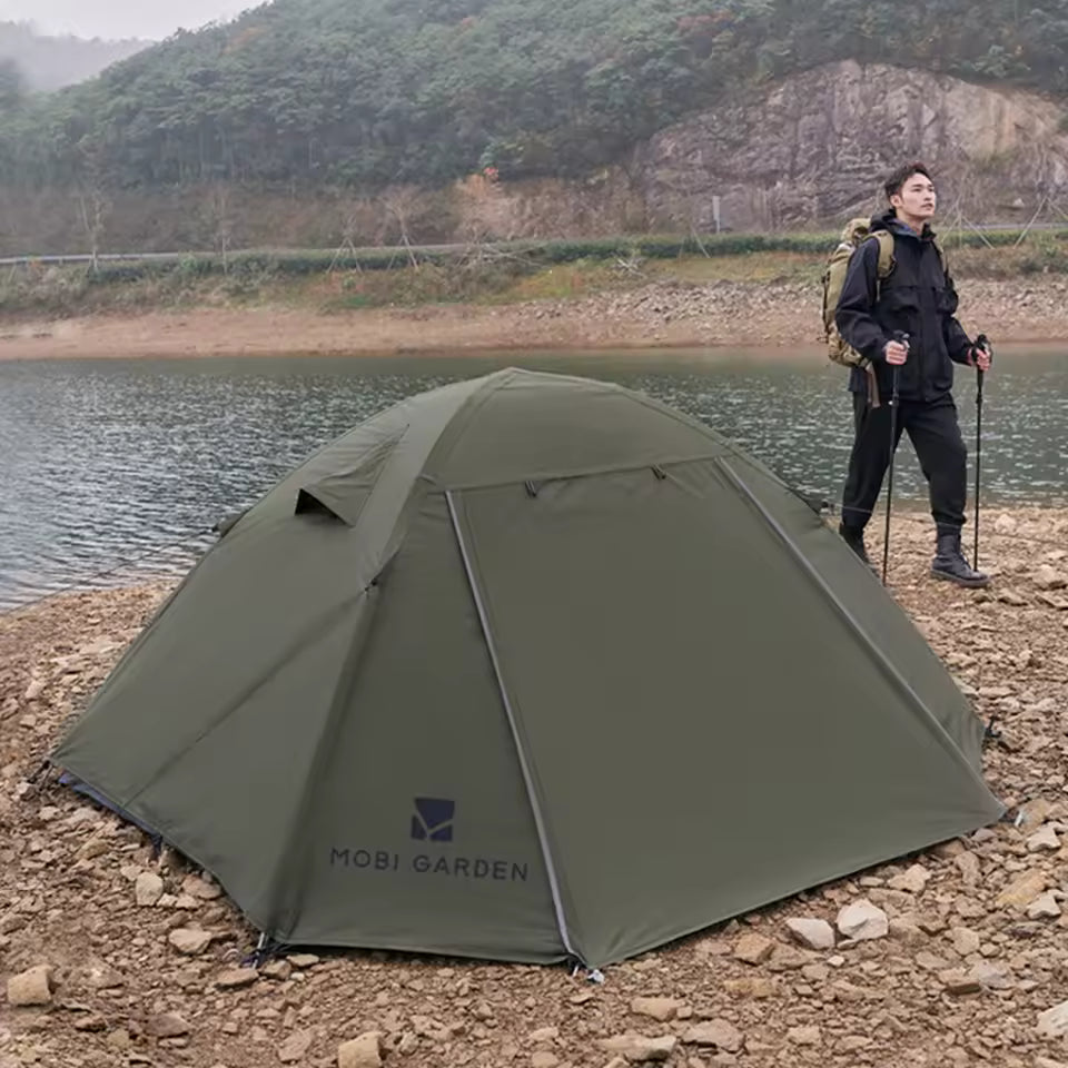Mobi Garden™ TrailLodge 4P Trekking Tent – 1 Bedroom + 1 Living Space