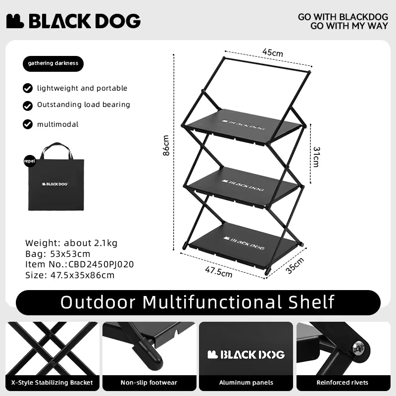 Black Dog™ Ultralight Outdoor Storage Rack