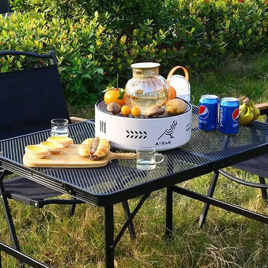 Iron Mesh Folding Table Portable