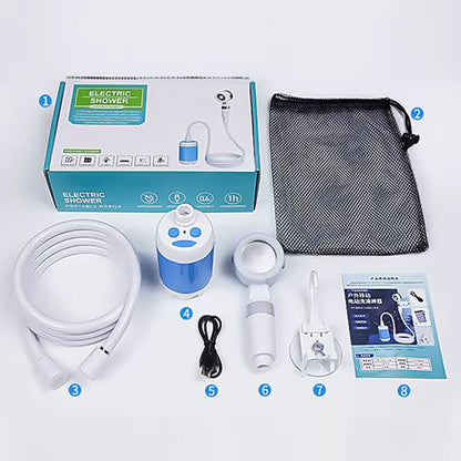 TrailFlow™ Rechargeable Portable Camping Shower Pump