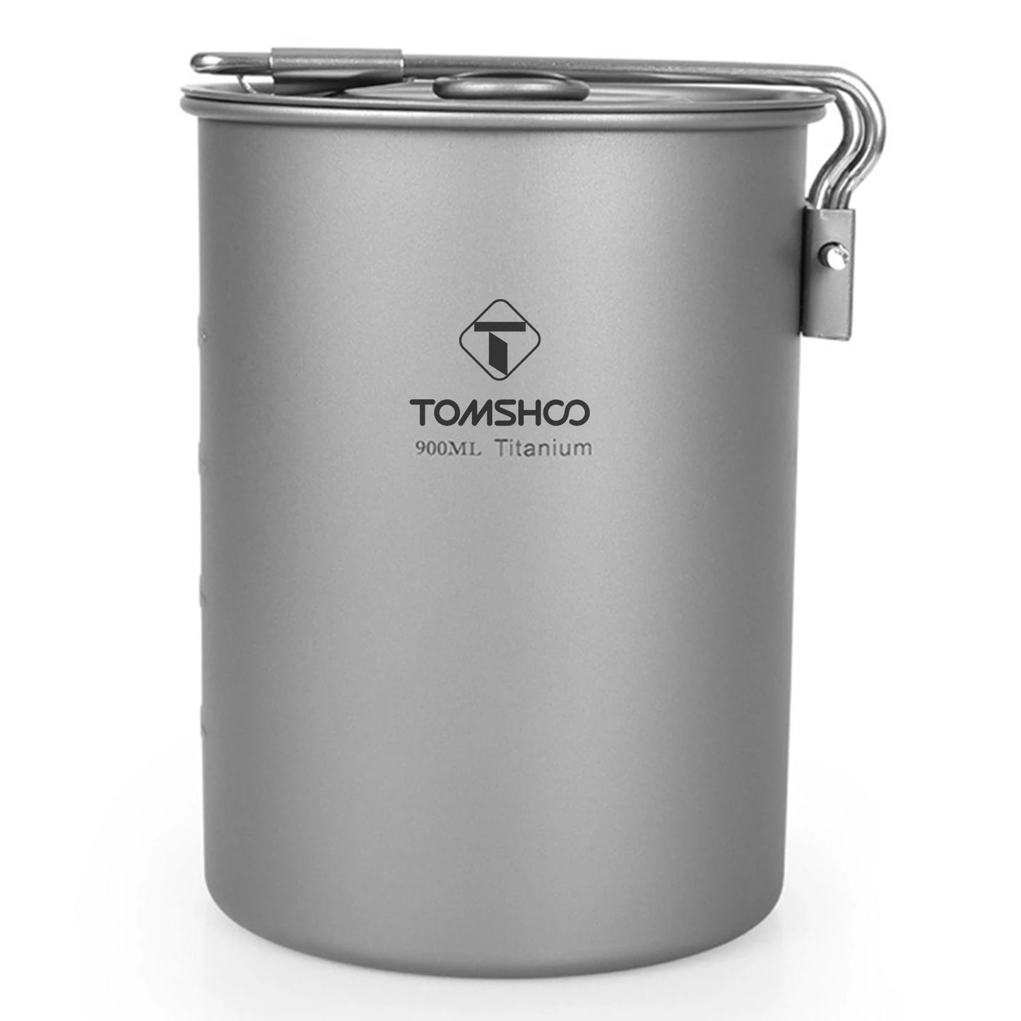 Tomshoo™ Titanium Camping Pot – 900ml Ultralight Cookware