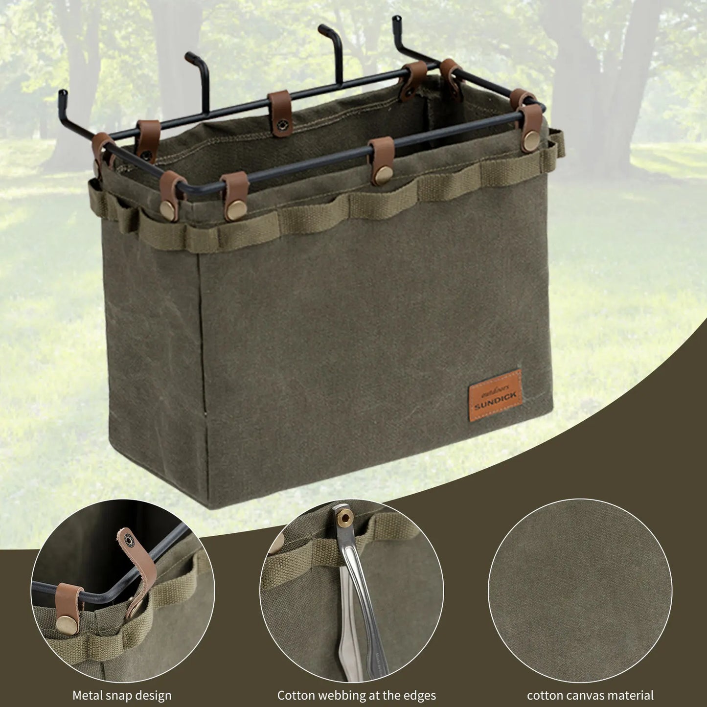 Camping Table Side Storage Bag