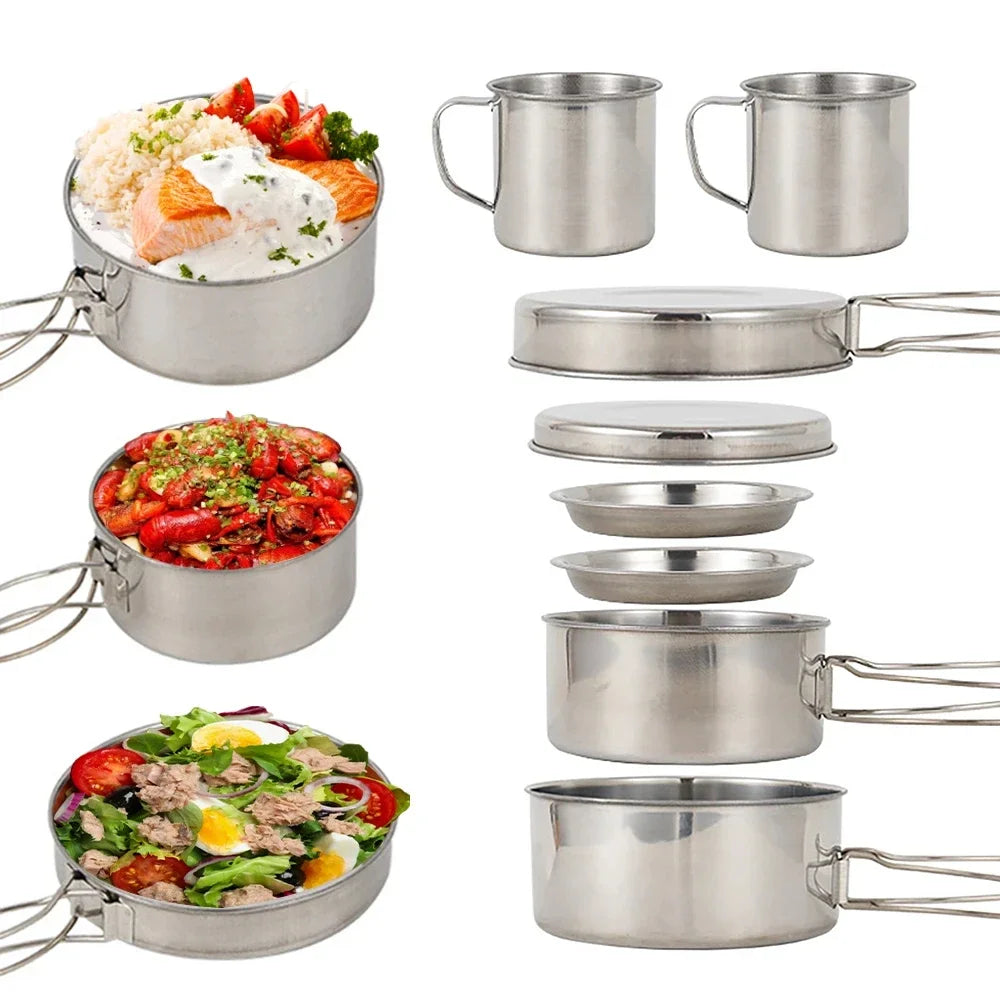 Stainless Steel Cookware - Set 8 pcs