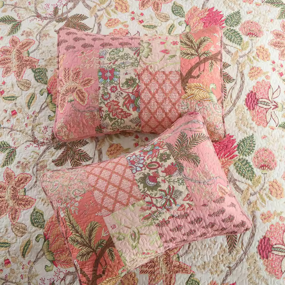 Bohe Patchwork Cotton Handmade Quilt Set EM10