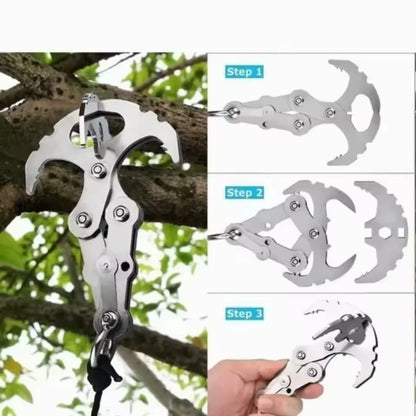 TitanGrip™ Stainless Steel Folding Grappling Hook