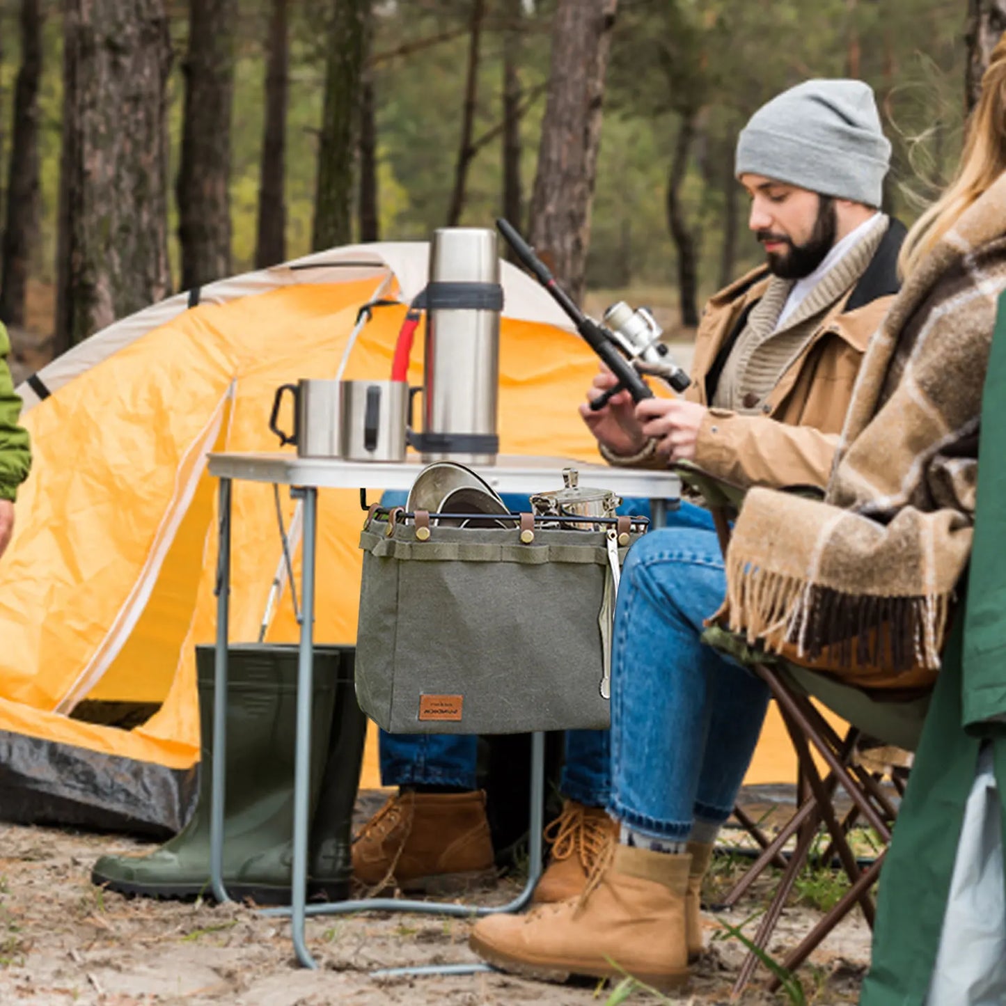 Camping Table Side Storage Bag