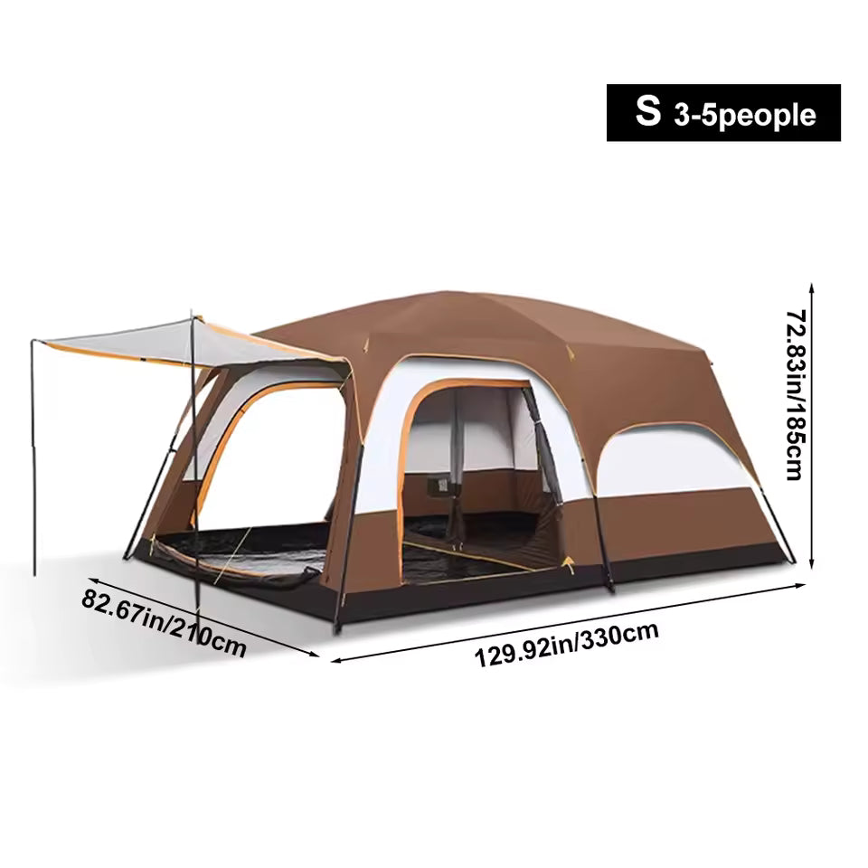 Sonuto™ Haven 8P Cabin Tent – 2 Rooms + 1 Living Space