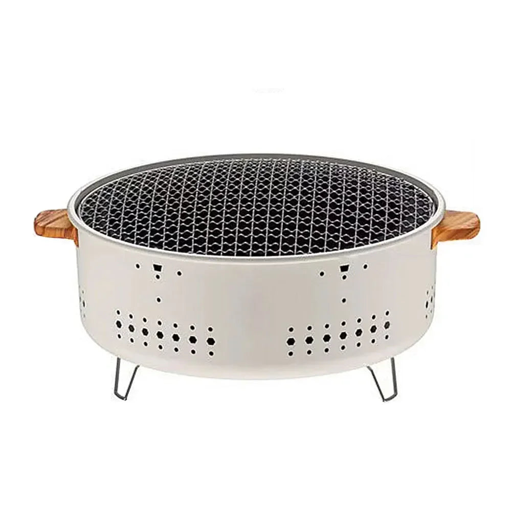 EmberFlex™ Portable Round Charcoal Grill & Multi-Use Stove