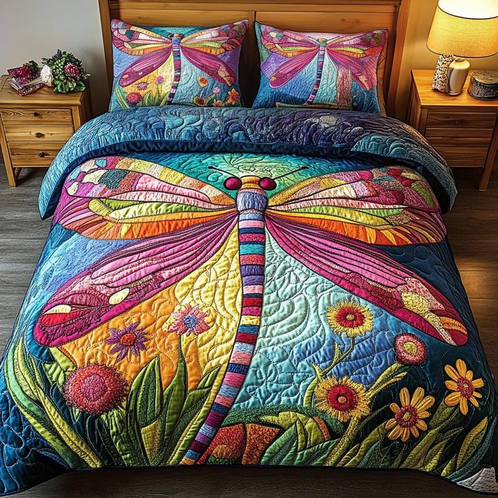 Winged Beauty Quilted Duvet Cover Set EM01
