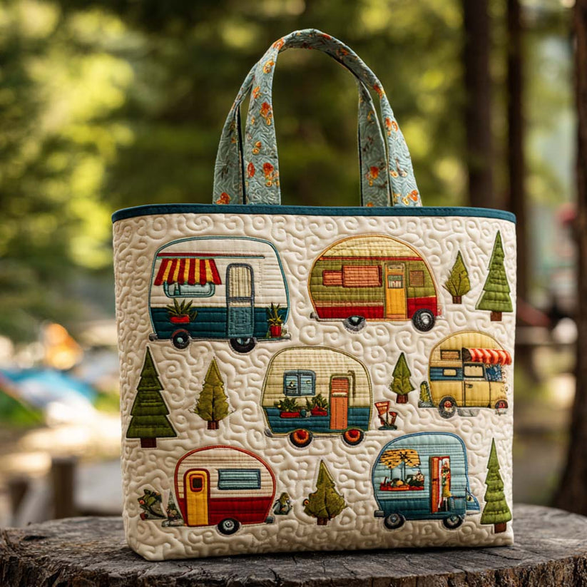 Woodland Trail Quilted Tote Bag EM12